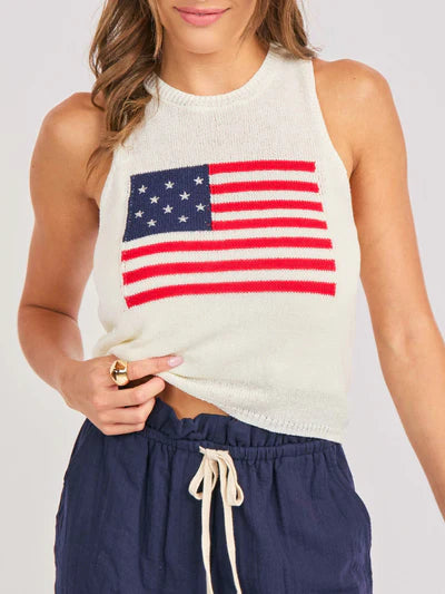 American Spirit Sweater Tank Top