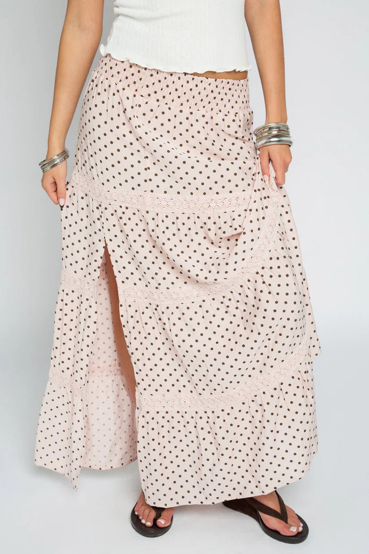 Polka Dot Maxi Skirt