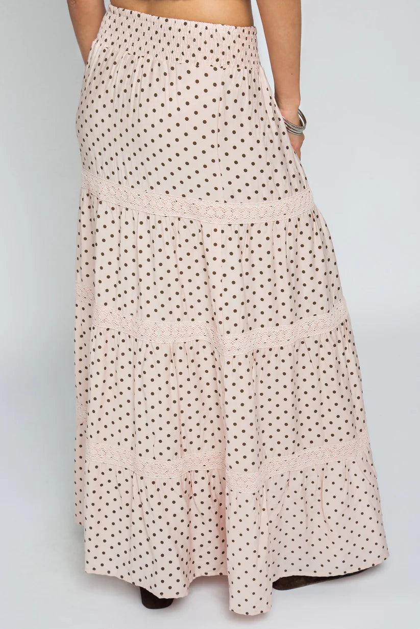 Polka Dot Maxi Skirt