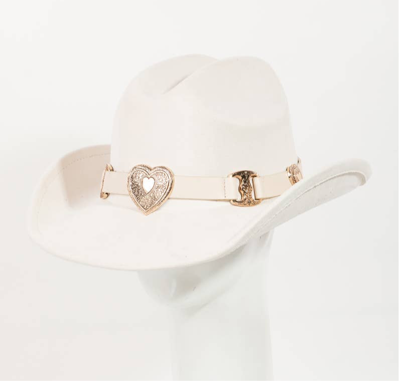 Heart Buckle Cowboy Hat