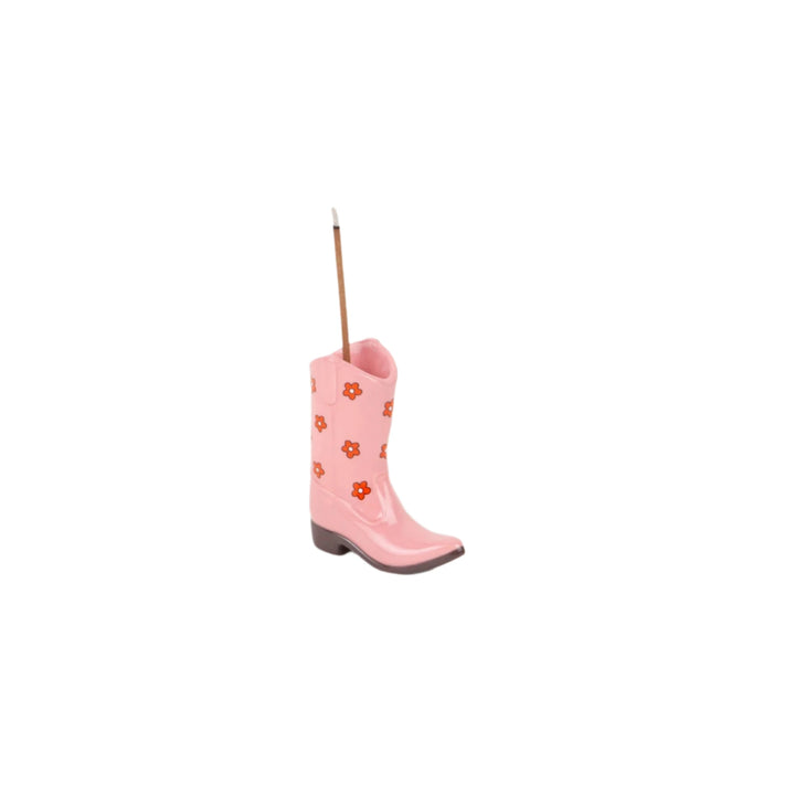 Pink Cowboy Boot Incense Holder