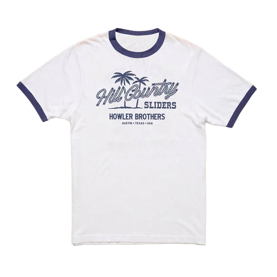 Hill Country Beach Sliders Ringer Tee