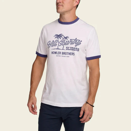 Hill Country Beach Sliders Ringer Tee
