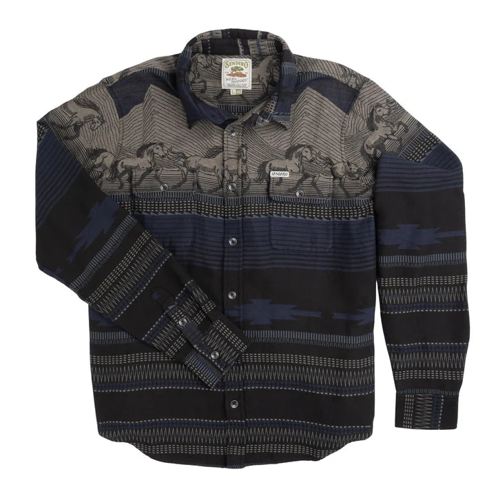 Boquillas Long Sleeve Teton Stripe Shirt