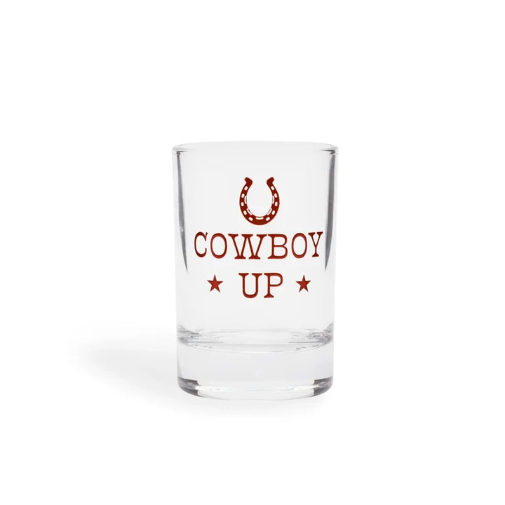 Cowboy Up Shot Glass