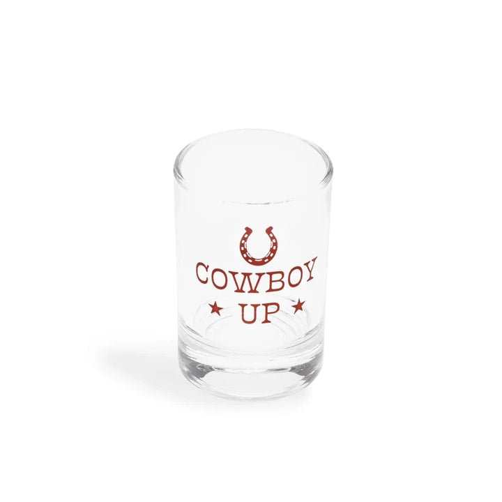 Cowboy Up Shot Glass