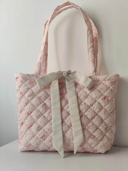 Stay Sweet Pink Dot Tote Bag