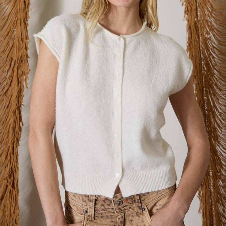 Leni Sleeveless Cardigan