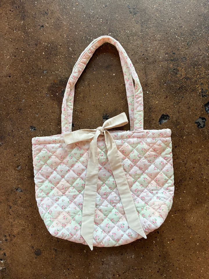 Stay Lovely Floral Tote Bag