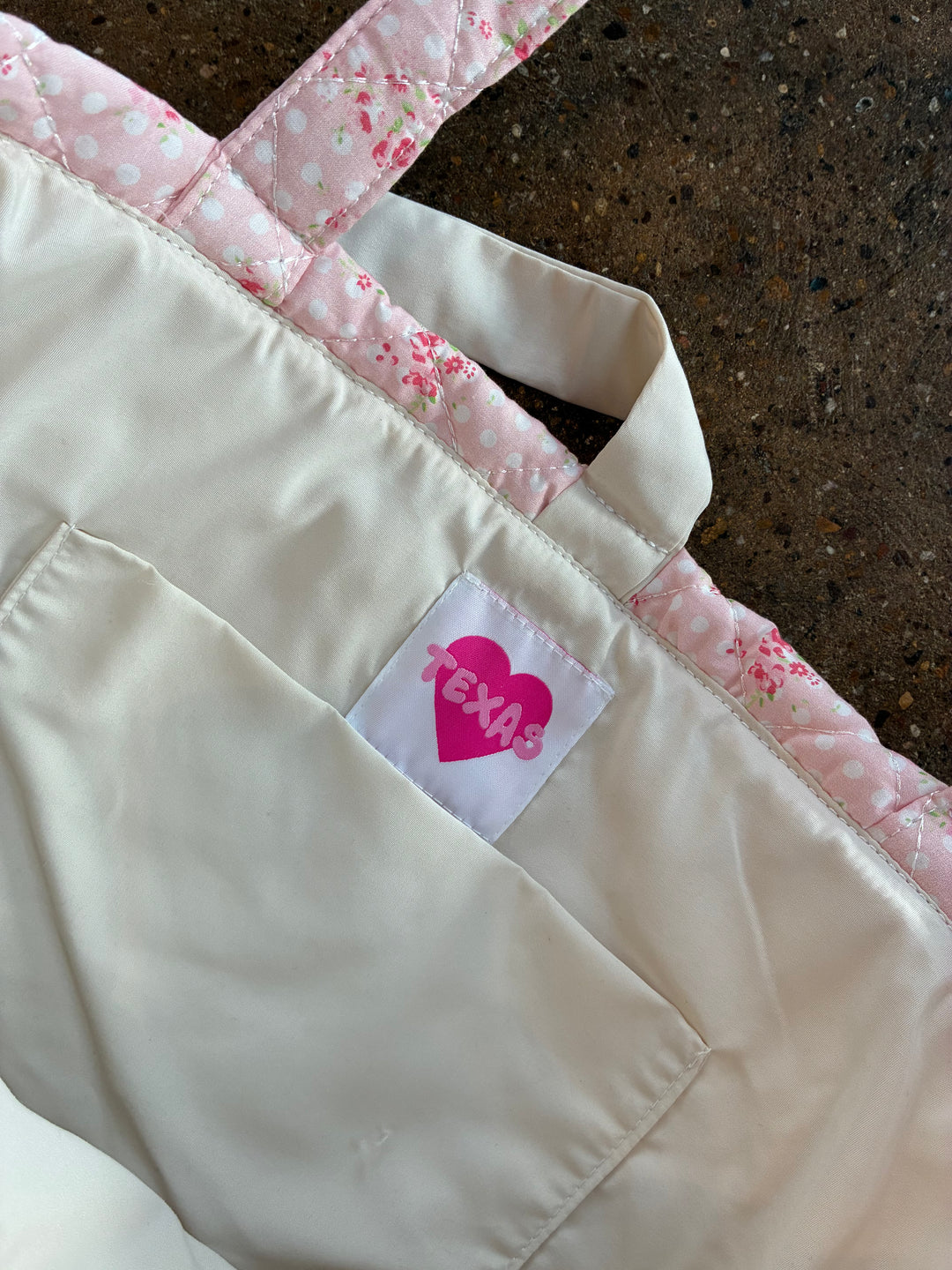 Stay Sweet Pink Dot Tote Bag