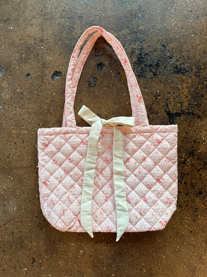 Stay Sweet Pink Dot Tote Bag
