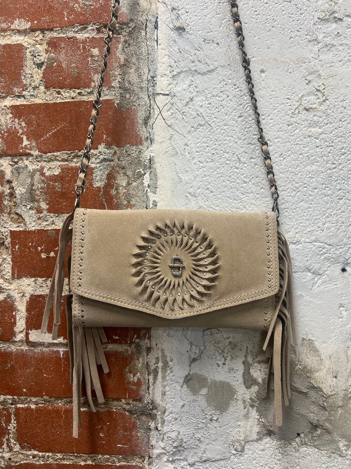 Stetson Suede Fringe Clutch
