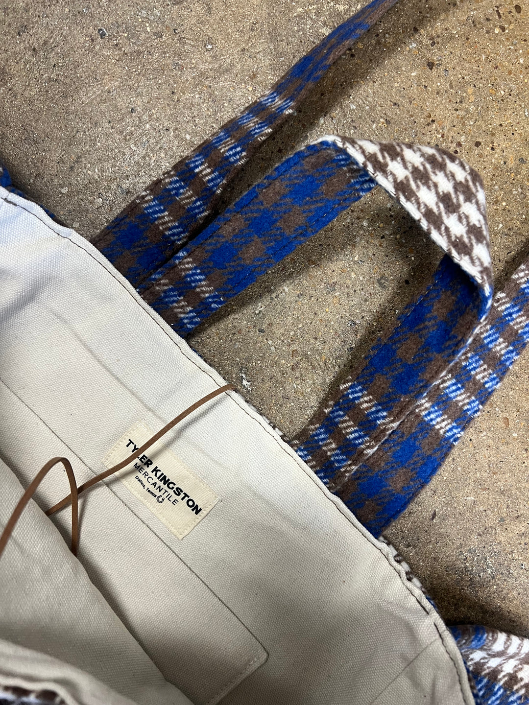 Flannel Ruffle Tote Bag