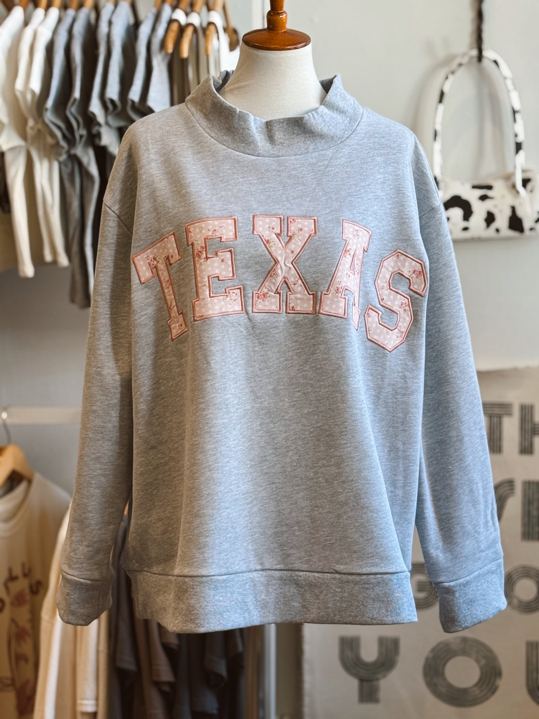 Gemma Texas Mockneck Sweatshirt