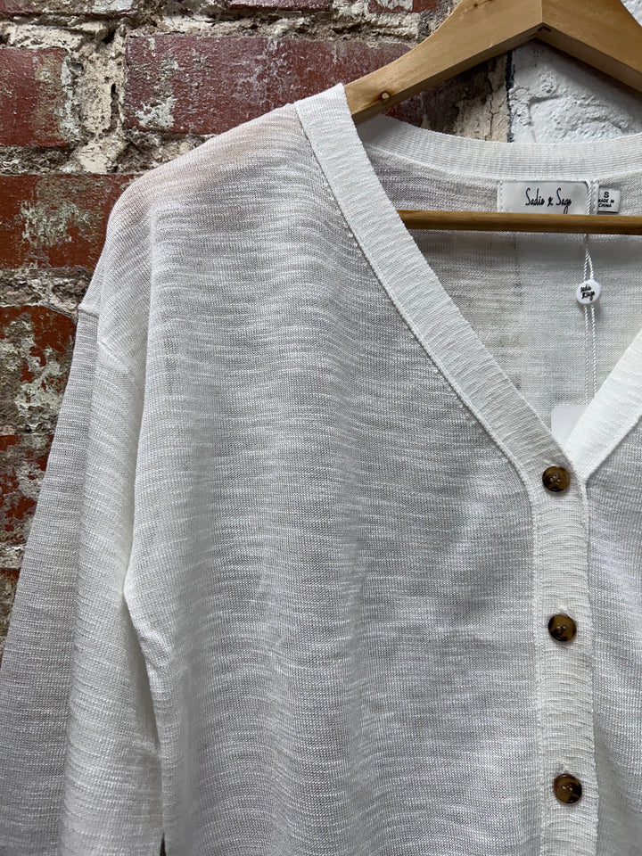 Evie Button Front Cardigan