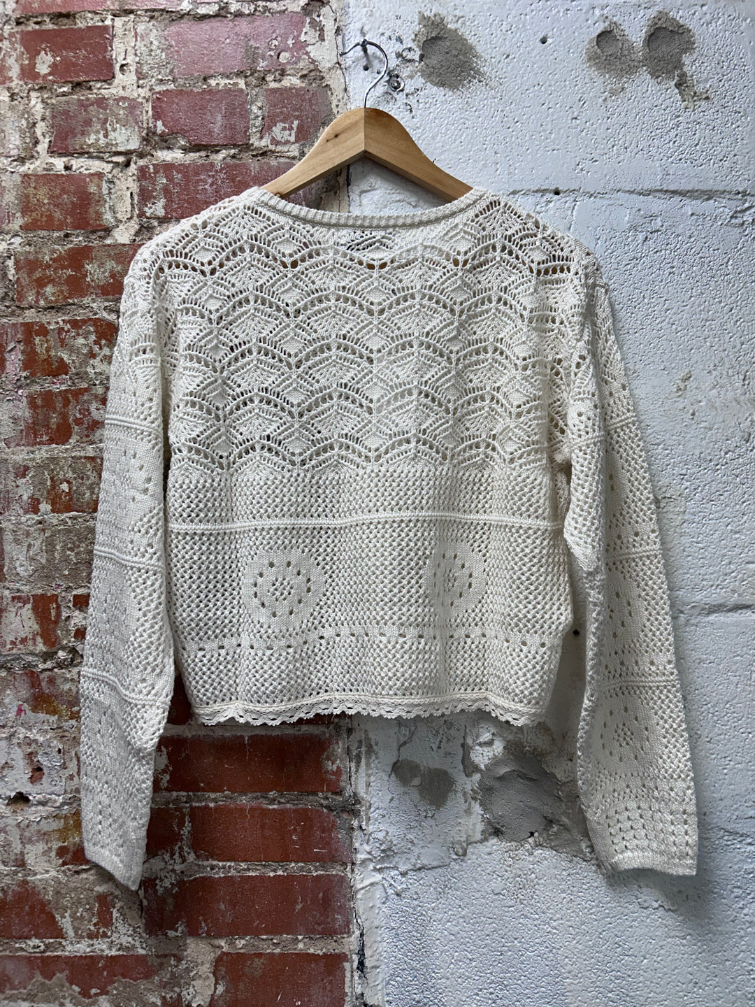 Sondra Sunny Crochet Pullover
