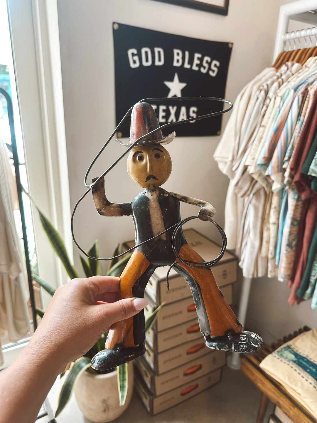 Reclaimed Metal Cowboy
