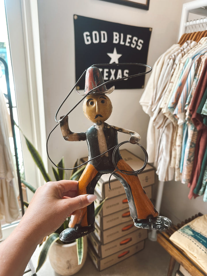 Reclaimed Metal Cowboy