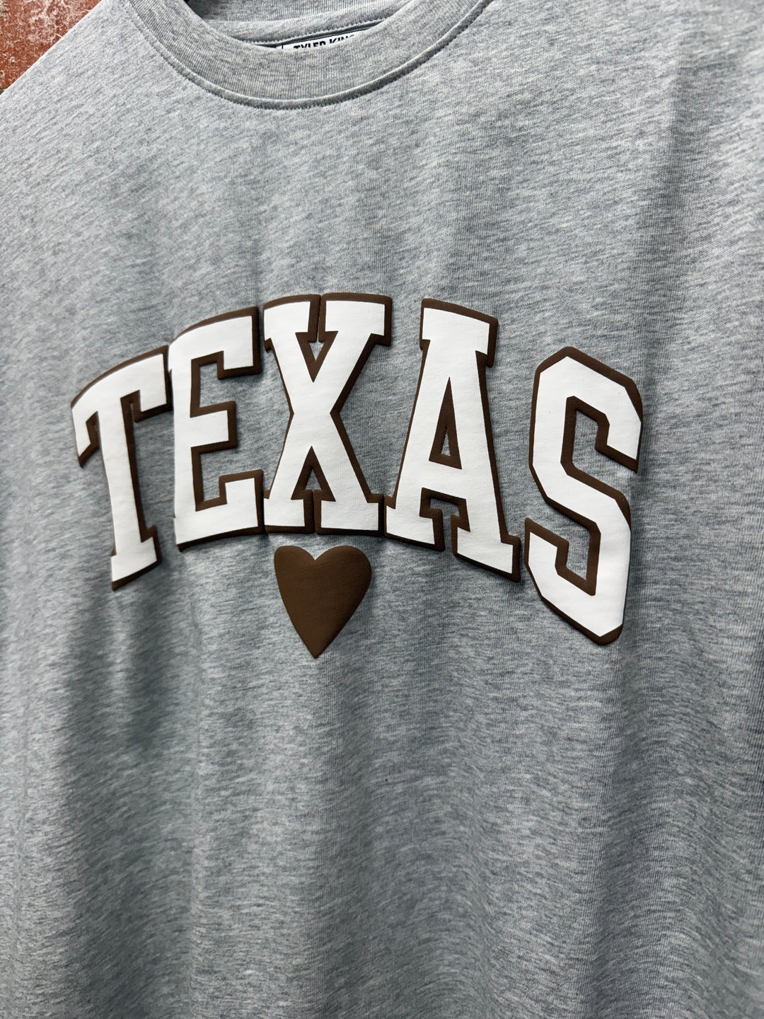 Texas Heart Puff Oversized Tee
