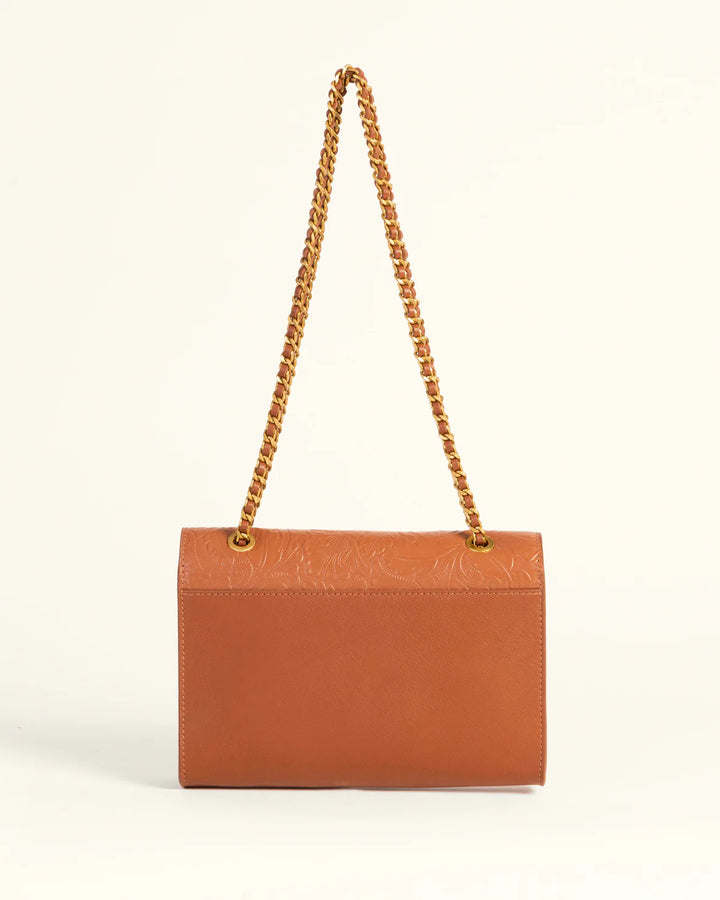 Savi Small Embossed Leather Bag