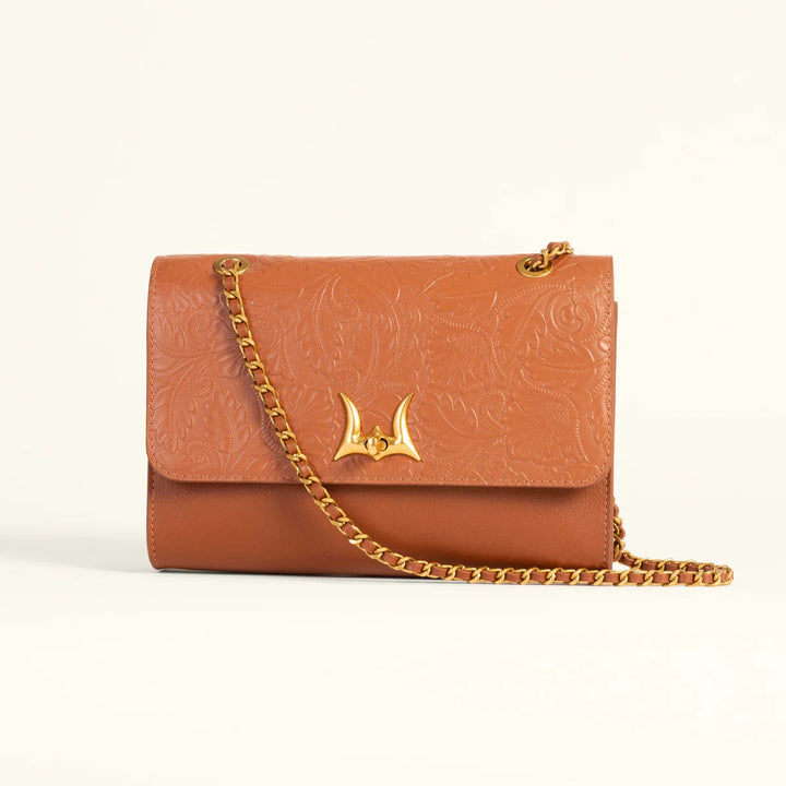 Savi Small Embossed Leather Bag