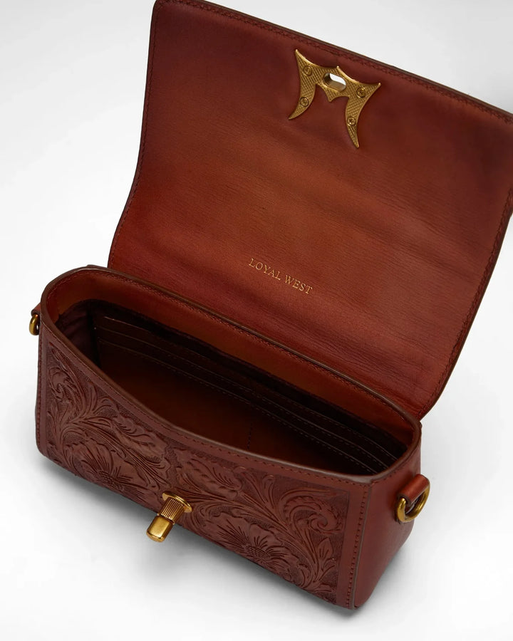 Savi Mini Tooled Leather Bag