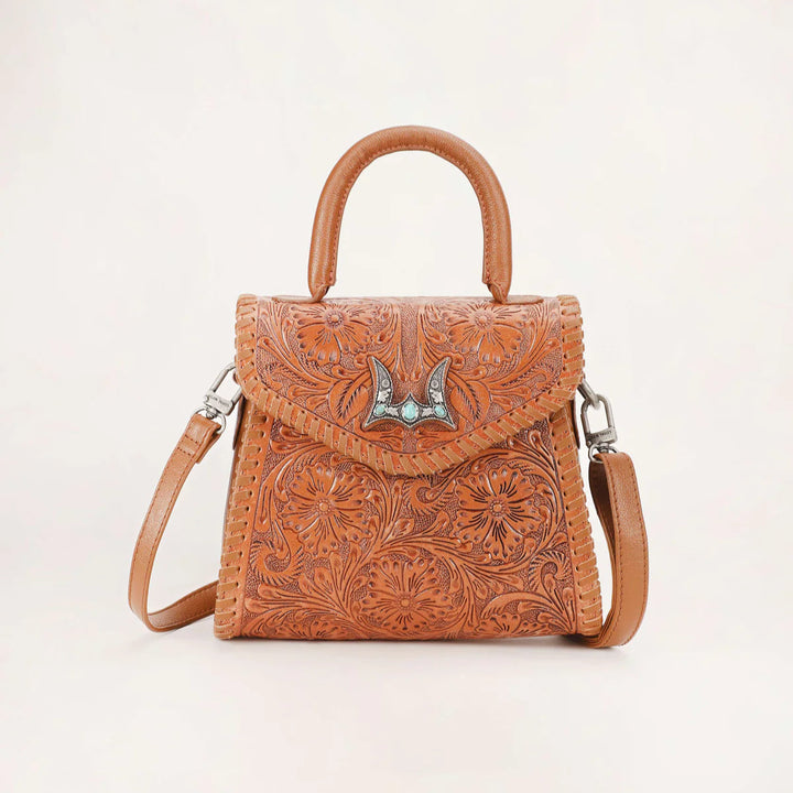 Leon Brown Leather Mini Purse