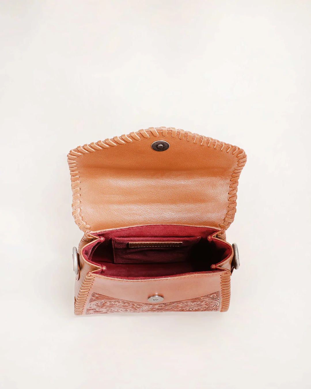 Leon Brown Leather Mini Purse