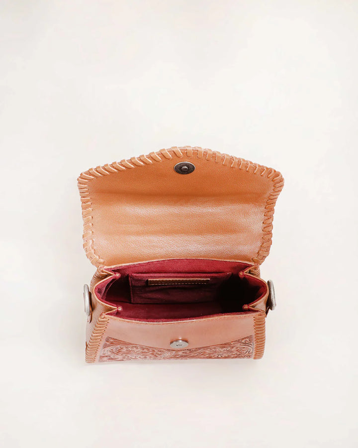 Leon Brown Leather Mini Purse