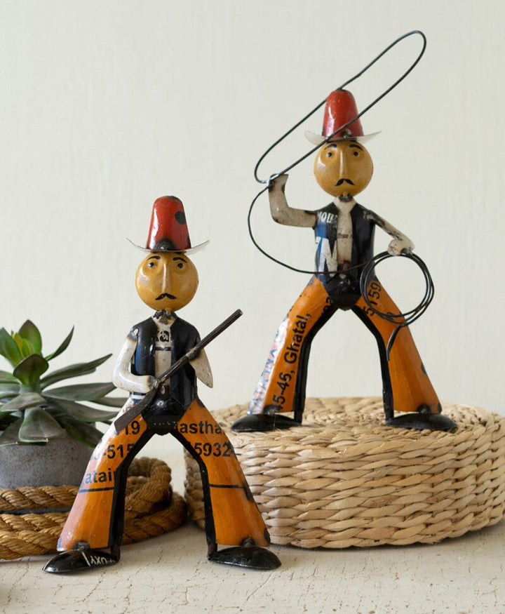 Reclaimed Metal Cowboy