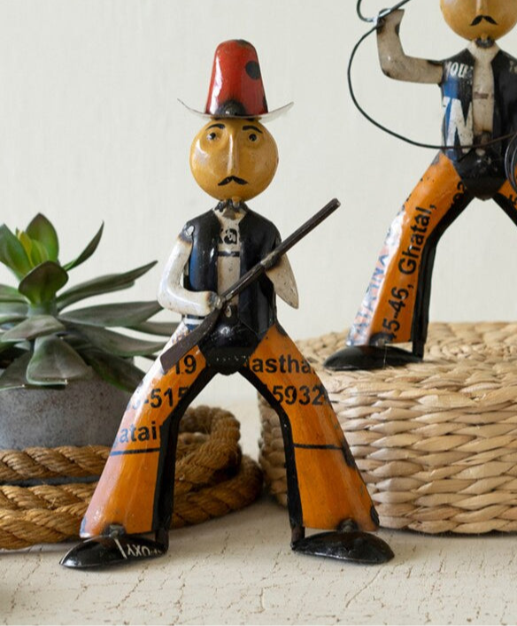 Reclaimed Metal Cowboy
