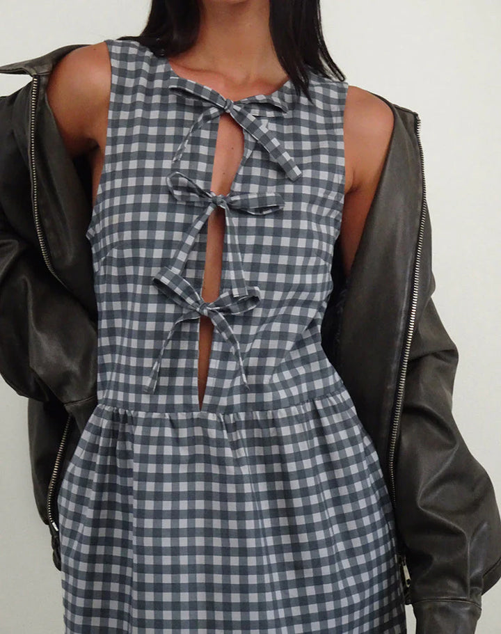 Prelith Gingham Midi Dress