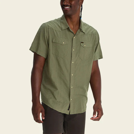 H Bar Snapshirt - Eyelet Stripe