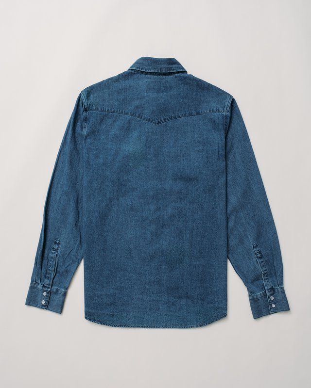 Western Pearl Snap Denim Shirt