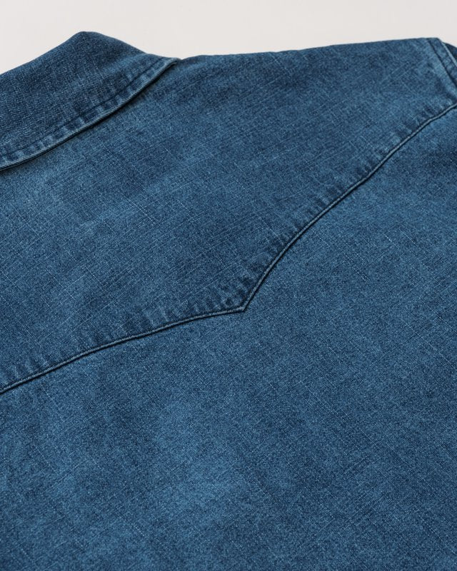 Western Pearl Snap Denim Shirt