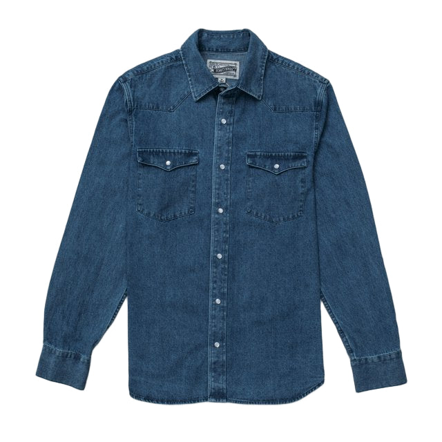 Western Pearl Snap Denim Shirt