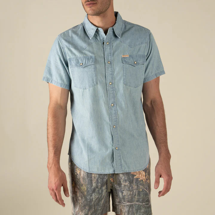 Wyatt Pearl Snap Denim Shirt