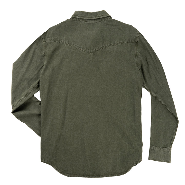 Wyatt Pearl Snap Long Sleeve Denim Shirt