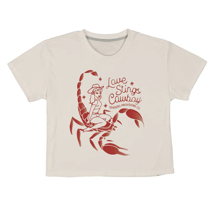 Love Stings Cropped Tee