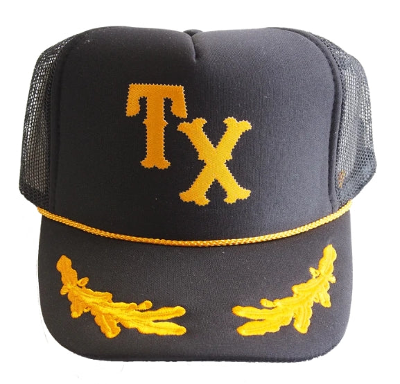 Gold TX Captains Trucker Hat