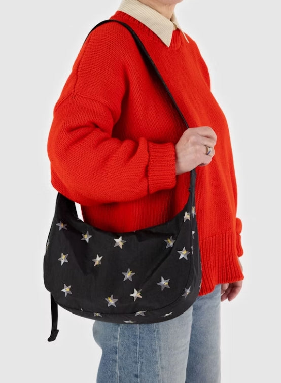 Baggu Medium Nylon Crescent Bag Stars