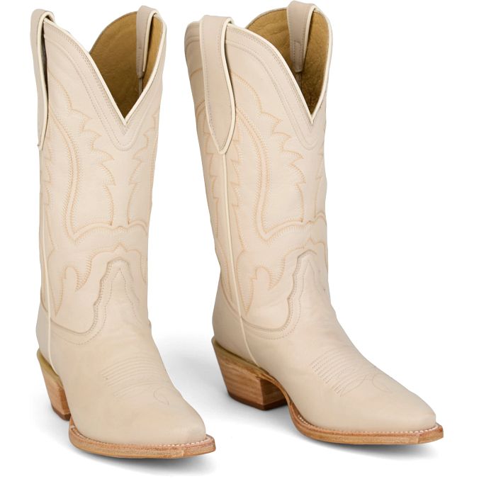 Val 12" Derby Cream Cowboy Boot