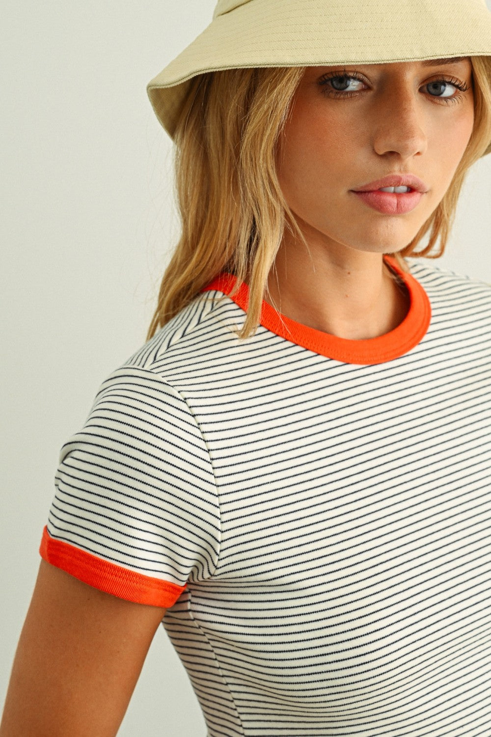 Sammy Striped Ringer Tee