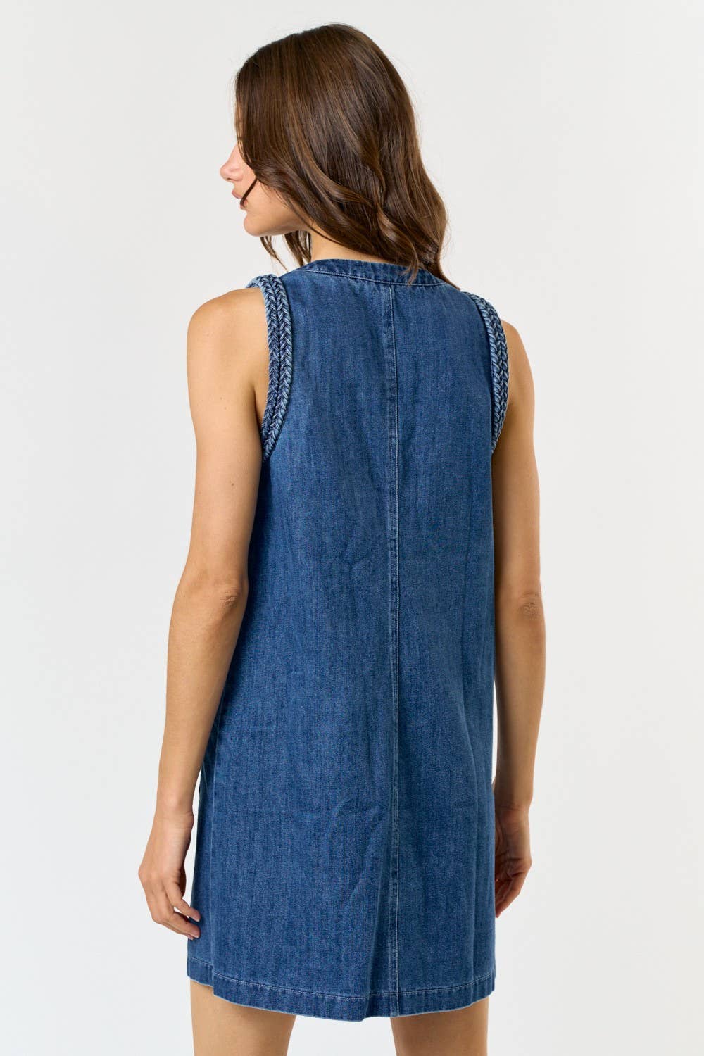 Carlie Denim Pocket Mini Dress