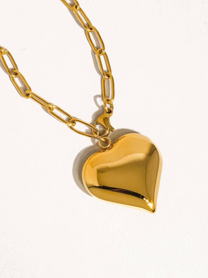 Paris Large Heart Necklace