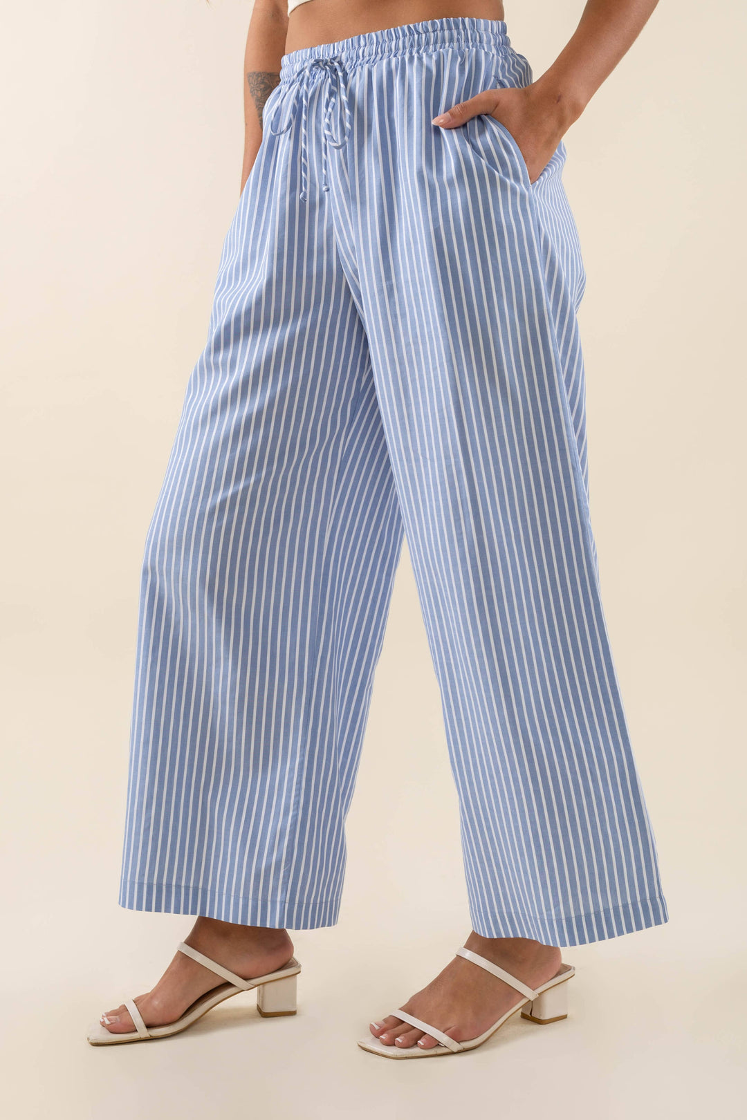 Savannah Striped Culotte Pants