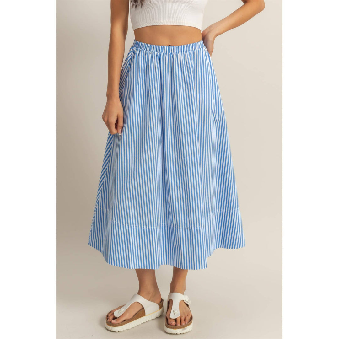 Connie High-Waist Midi Skirt