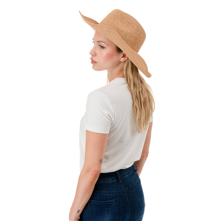 Raffia Packable Cowboy Hat