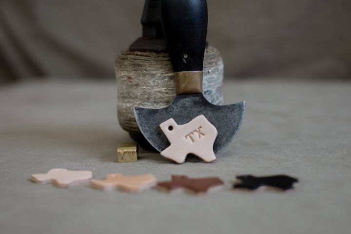 TX Leather Texas Key Tag