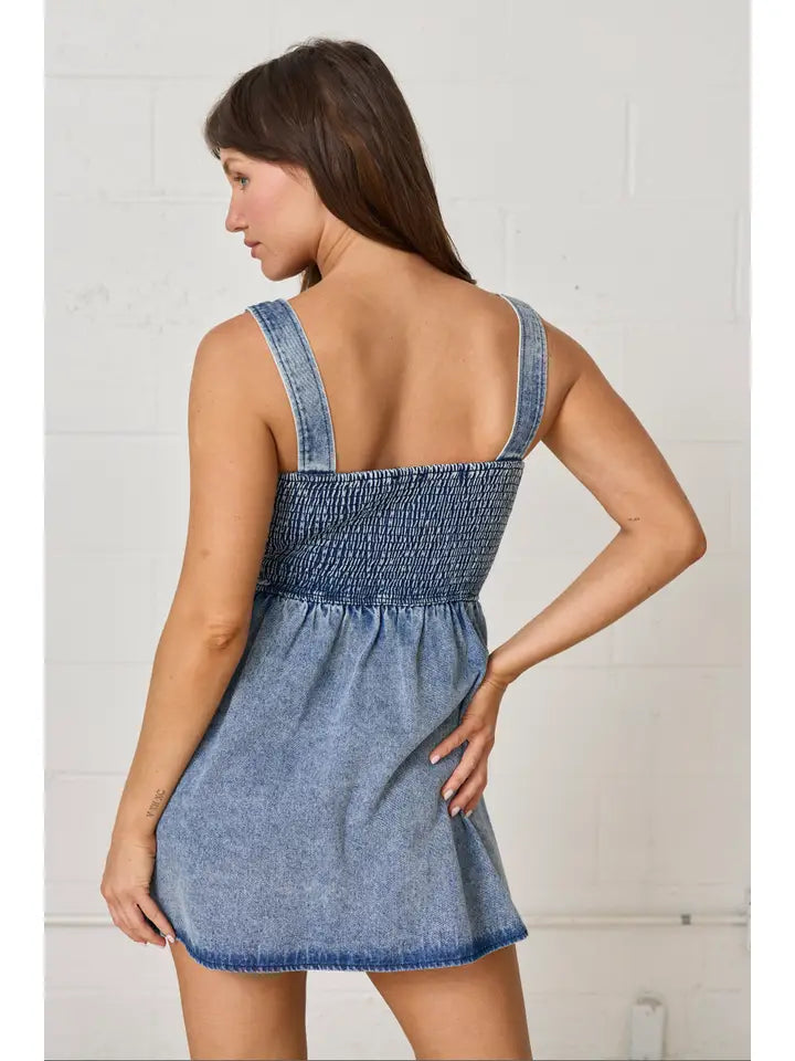 Rowan Mini Denim Dress